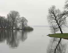 Schweriner See, leichter Nebel