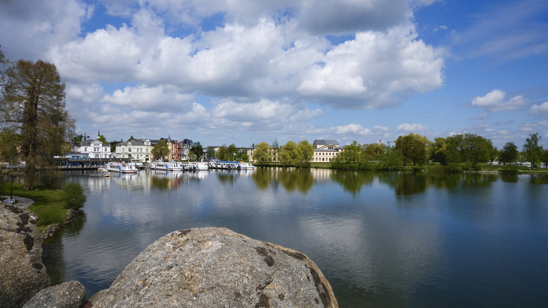 Schweriner See mit Blick Richtung Werderstraße