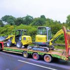 Schwertransport auf der Autobahn