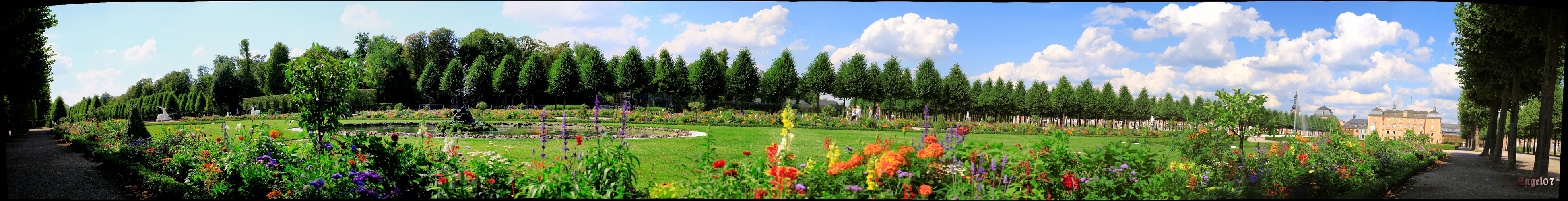 Schwetzinger Gartenanlage Pseudo-HDR Panorama 3