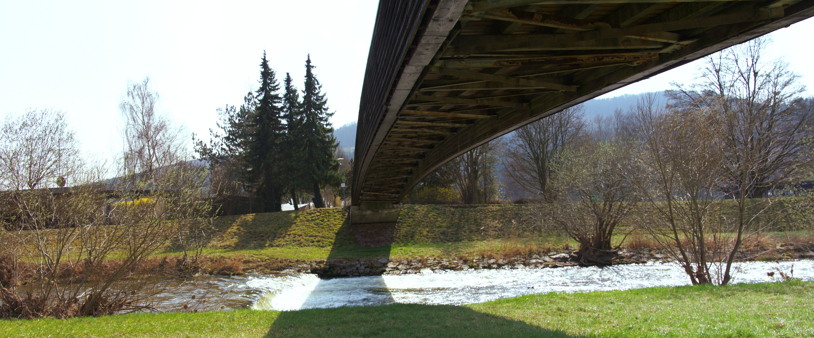 Schwimmbadbrücke in Lauchringen