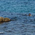 Schwimmen im Oktober in Apulien (Capitolo, bei Monopoli)