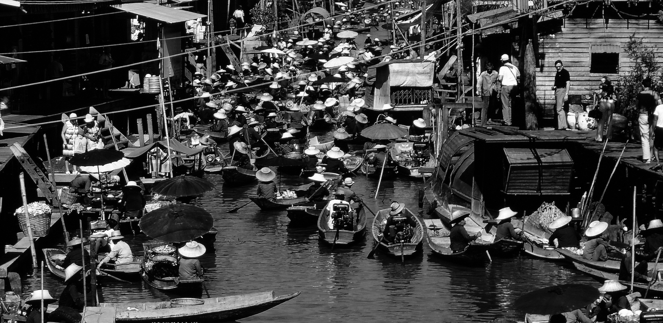 Schwimmende Märkte in Bangkok 