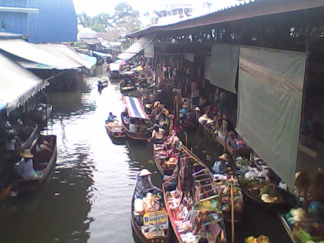 Schwimmende Märkte in Thailand