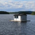 Schwimmende Sauna