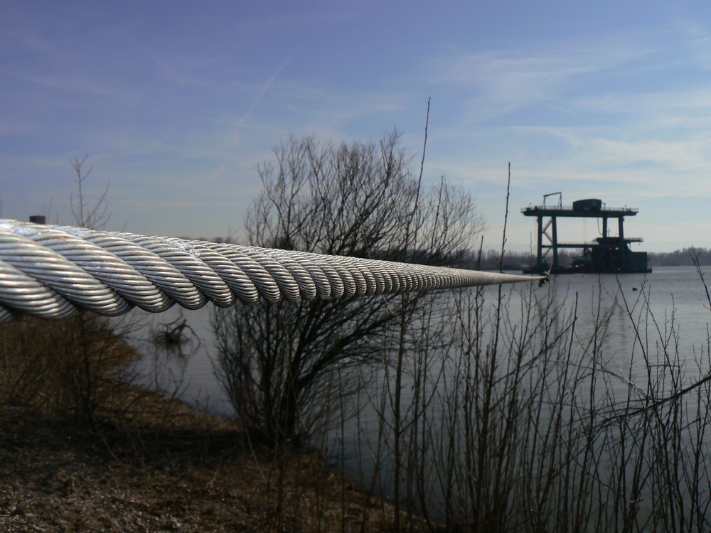 Schwimmender Förderkran