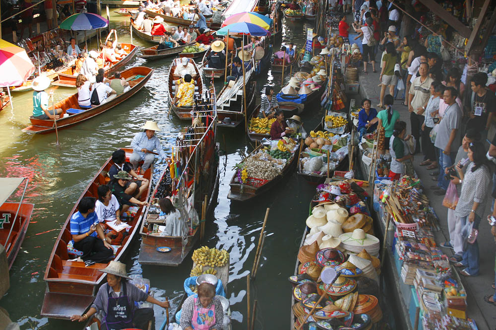 Schwimmender Markt