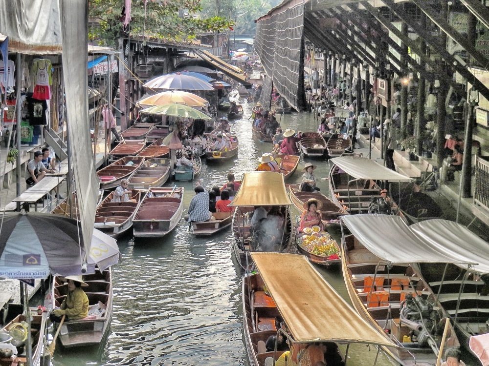 Schwimmender Markt Bangkok 3