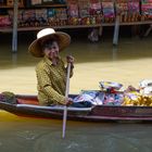 Schwimmender Markt Damnoen in Bangkok