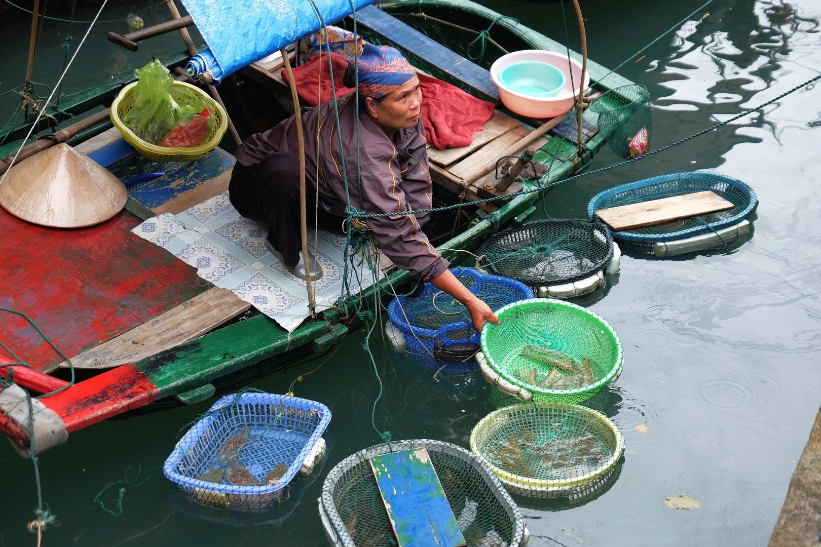 Schwimmender Marktstand