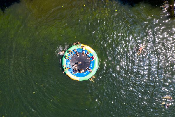 Schwimminsel im Bettenkamper Meer