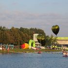 Schwimmstart des Datev Challenge Triathlon am Main-Donau-Kanal bei Heuberg/Hilpoltstein