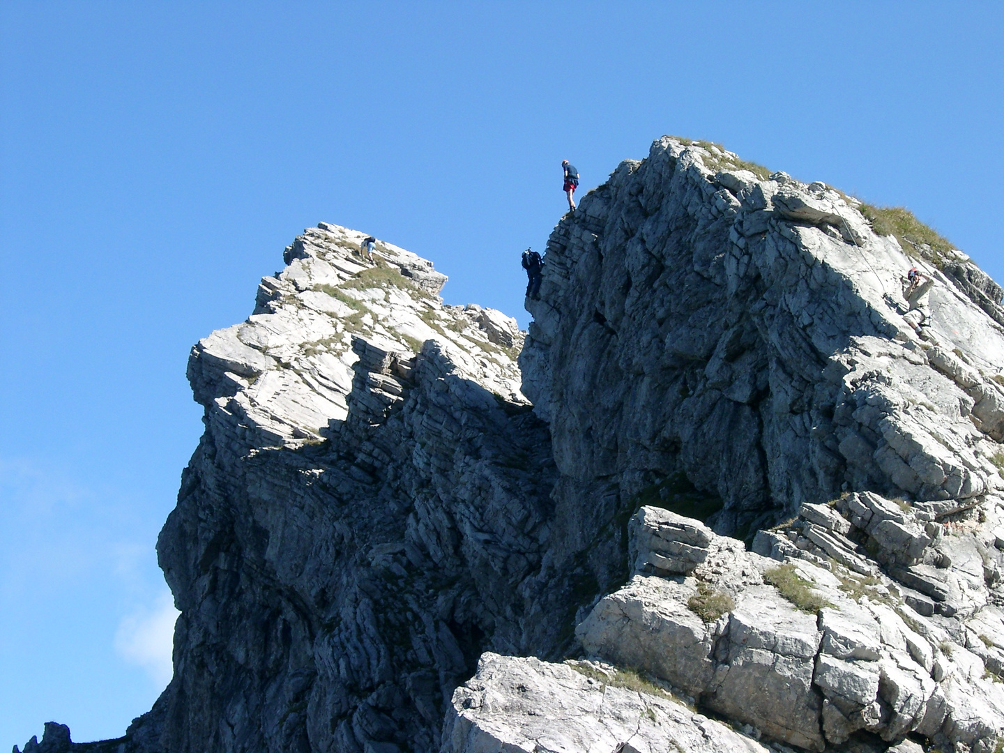 Schwindelfrei am Hindelanger Klettersteig