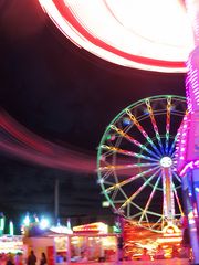 Schwung vor dem Riesenrad