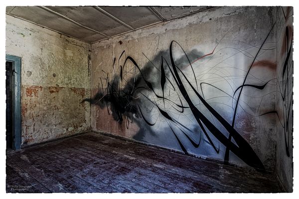 schwungvoller Pinselstrich