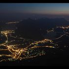 Schwyz (SZ) am Abend (Blick vom Großen Mythen)