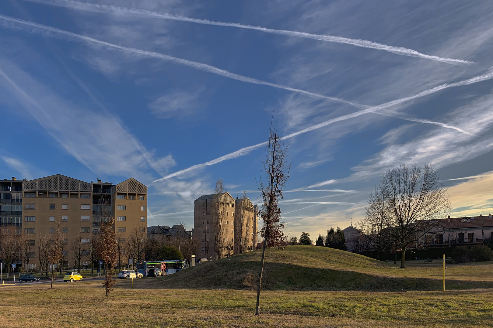 Scie nel cielo di Pioltello