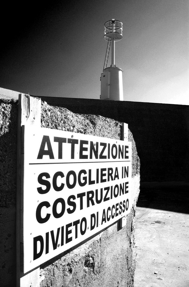 Scogliera in costruzione