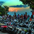 Scooter parking at Sanur beach