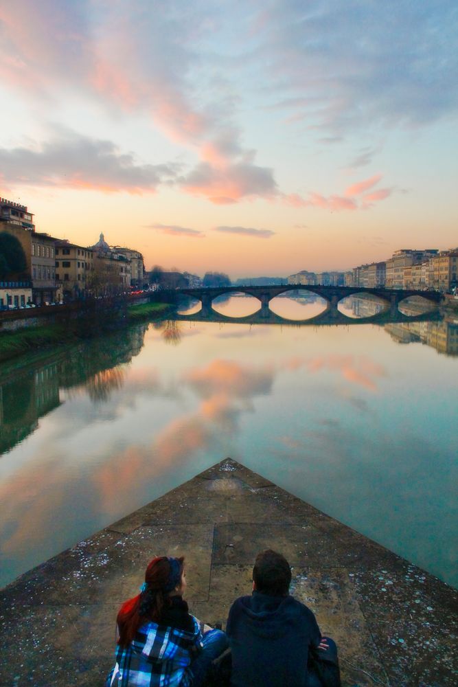 Scorcio d'Arno da Ponte Santa Trinita a Ponte alla Carraia