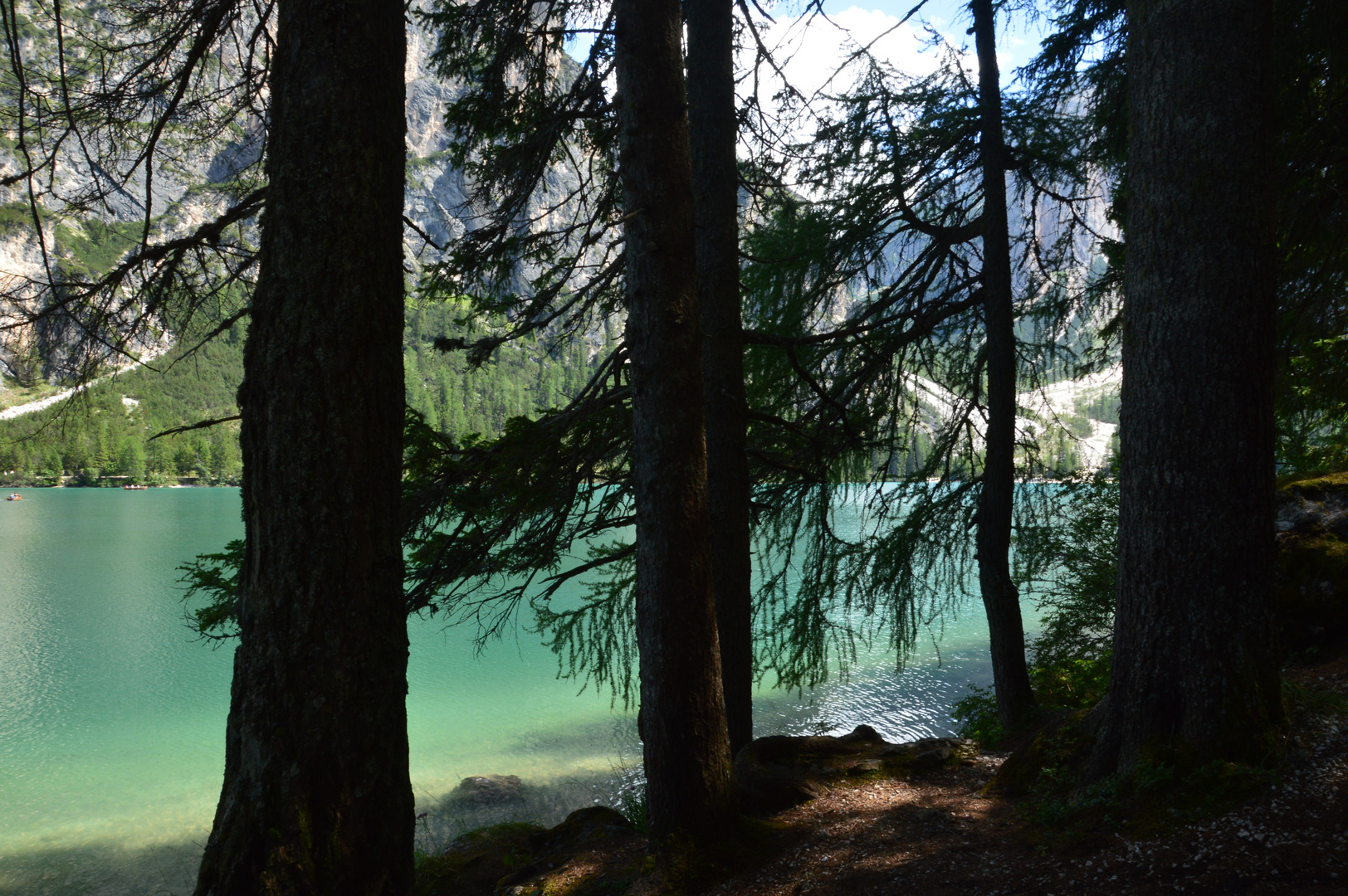 Scorcio del lago di Braies