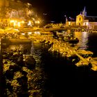 Scorcio porto Marina corta Lipari notturno