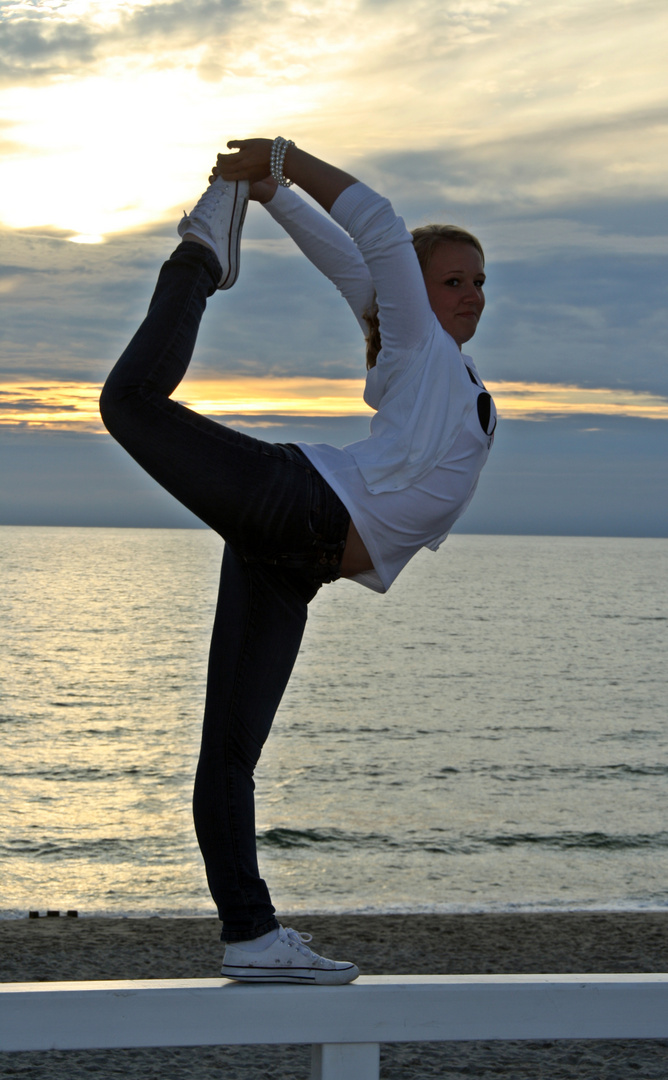 Scorpion auf einem Geländer an der Strandpromenade in Westerland auf Sylt 2010