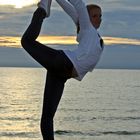 Scorpion auf einem Geländer an der Strandpromenade in Westerland auf Sylt 2010