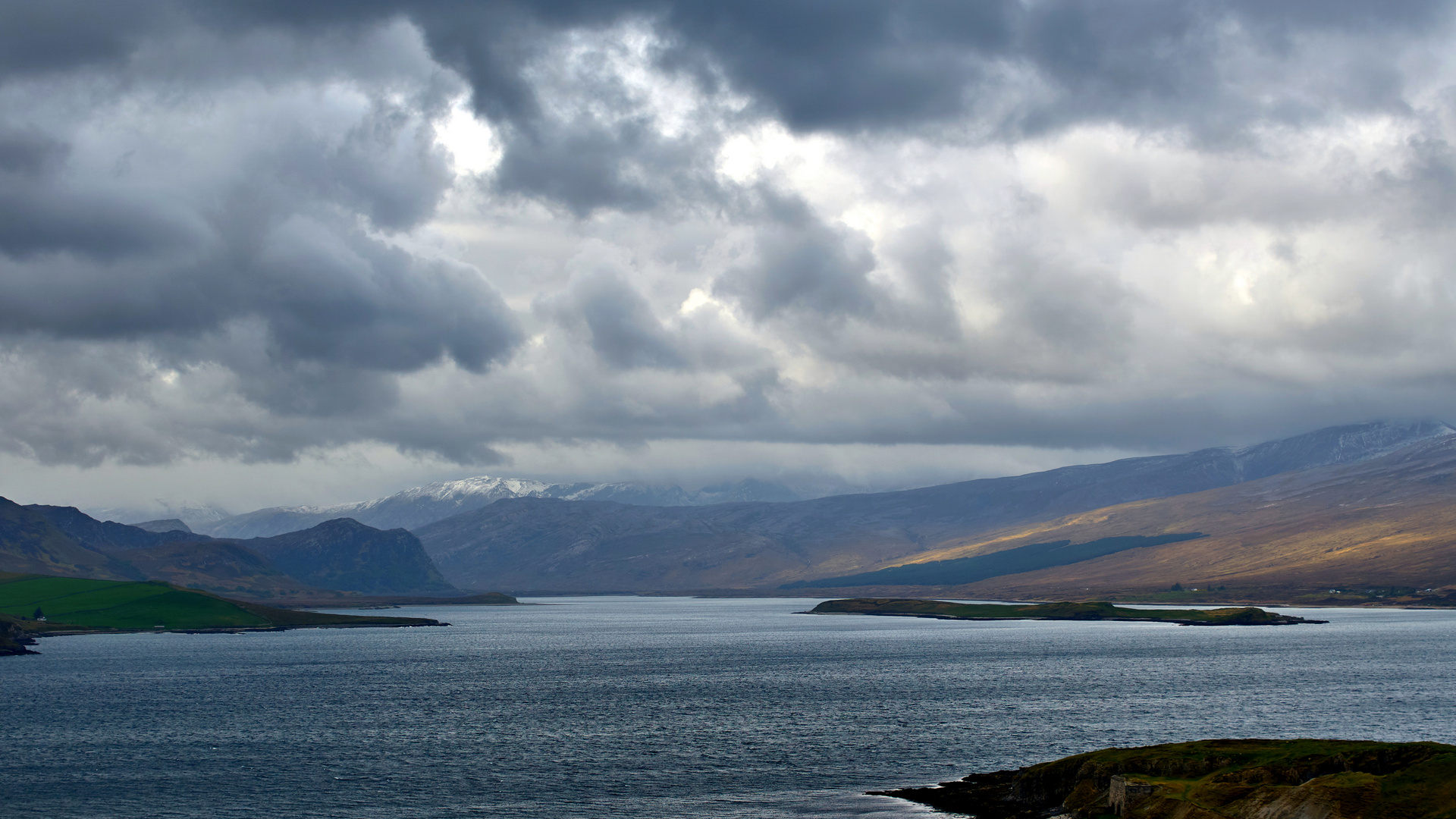 Scotland mit regneriches Wetter