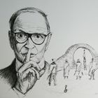 Scribble Portrait in Gedenken an Ennio Morricone