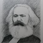 Scribble Portrait von Karl Marx