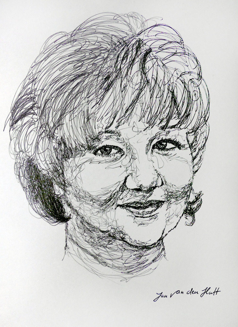 Scribble Portrait von Model Anne