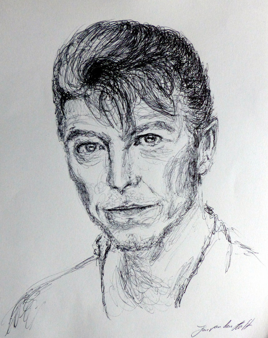 Scribble Portrait...in Gedenken an David Bowie