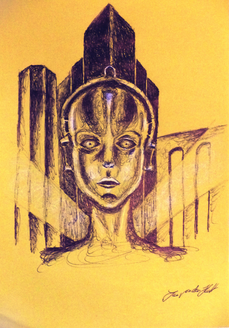 Scribble Umsetzung von Metropolis Filmplakat