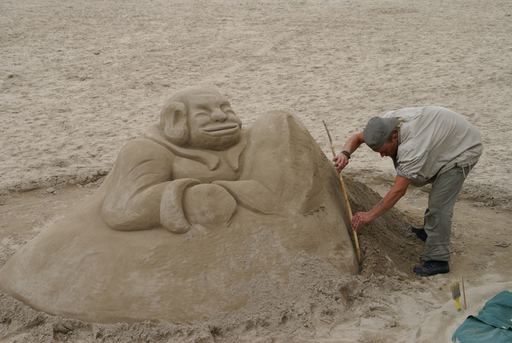 Sculpteur sur sable