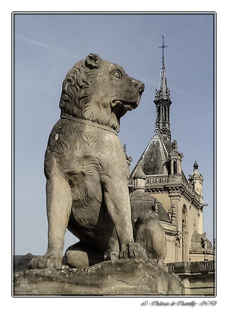 Sculpture château de Chantilly