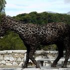 Sculpture d'un cheval en FER A CHEVAL