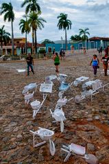 Sculpture exhibition in Trinidad de Cuba