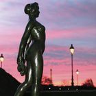Sculpture in the sunset