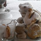 sculpture sous la neige