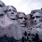 SCULPTURED PRESIDENTS on Mount Rushmore, SOUTH DAKOTA 