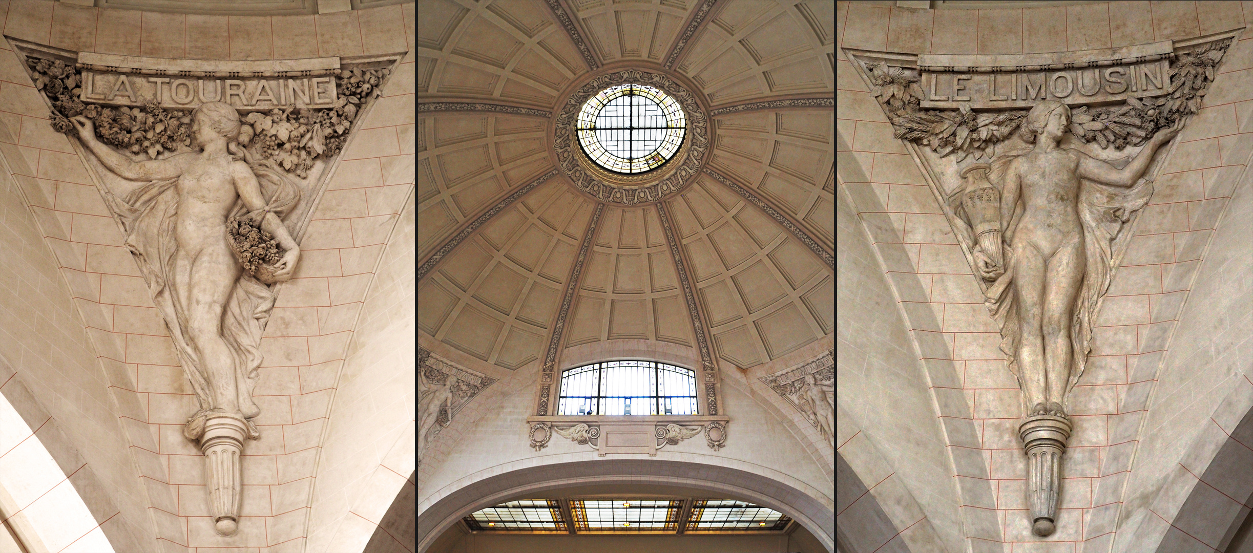 Sculptures de la gare de Limoges-Bénédictins