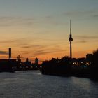 Scyline von Berlin nach dem Sonnenuntergang