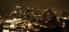 Sdyney Skyline Sepia bei Nacht