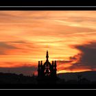 Se pone el Sol en Barcelona-Panoramic