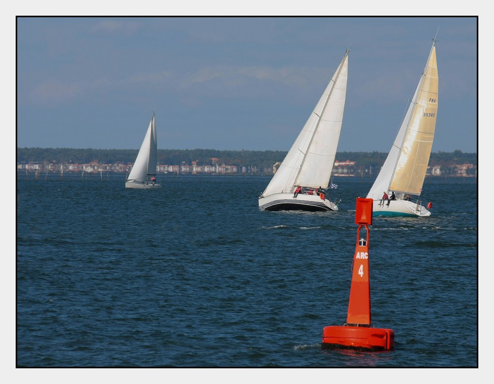 " Se tirer la bourre sur le Bassin d'Arcachon sept 2010 "