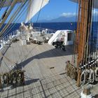 Sea Cloud II unter vollen Segeln in der Karibik