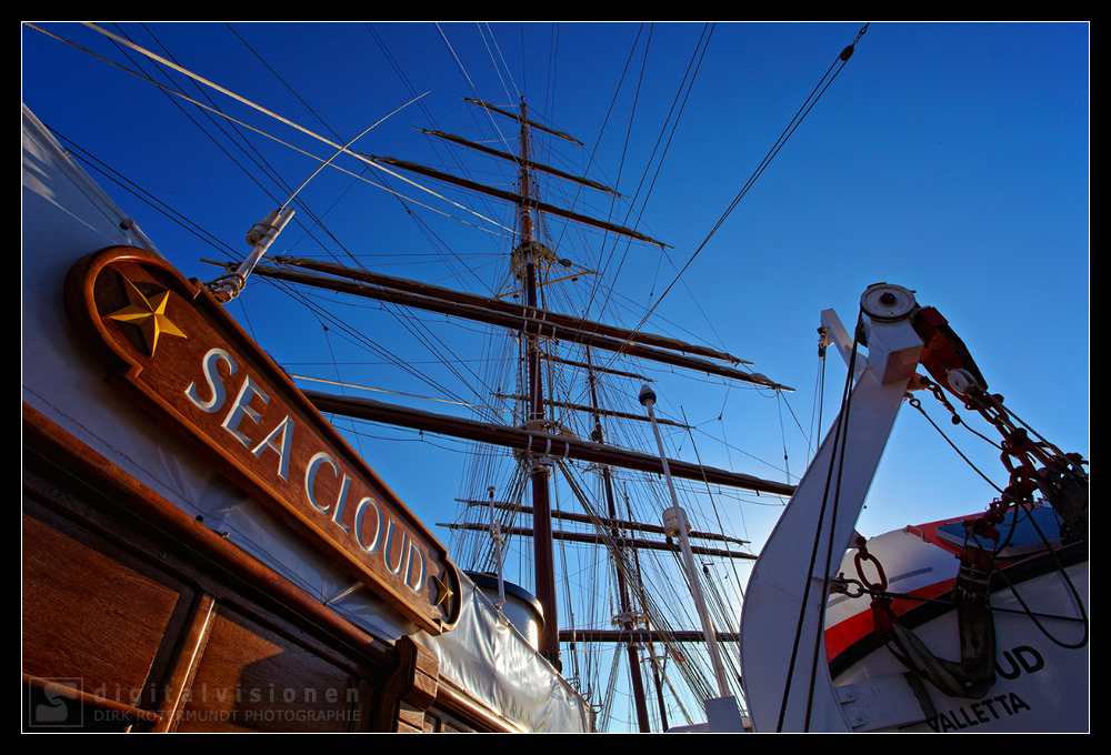 Sea Cloud - Mast (54,20 m Höhe über dem Deck)