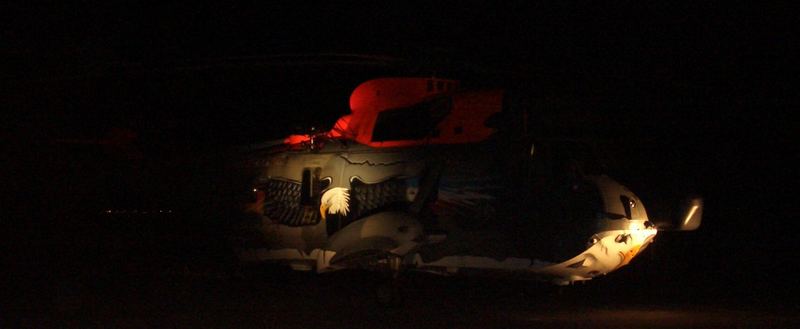 SEA KING AT NIGHT...