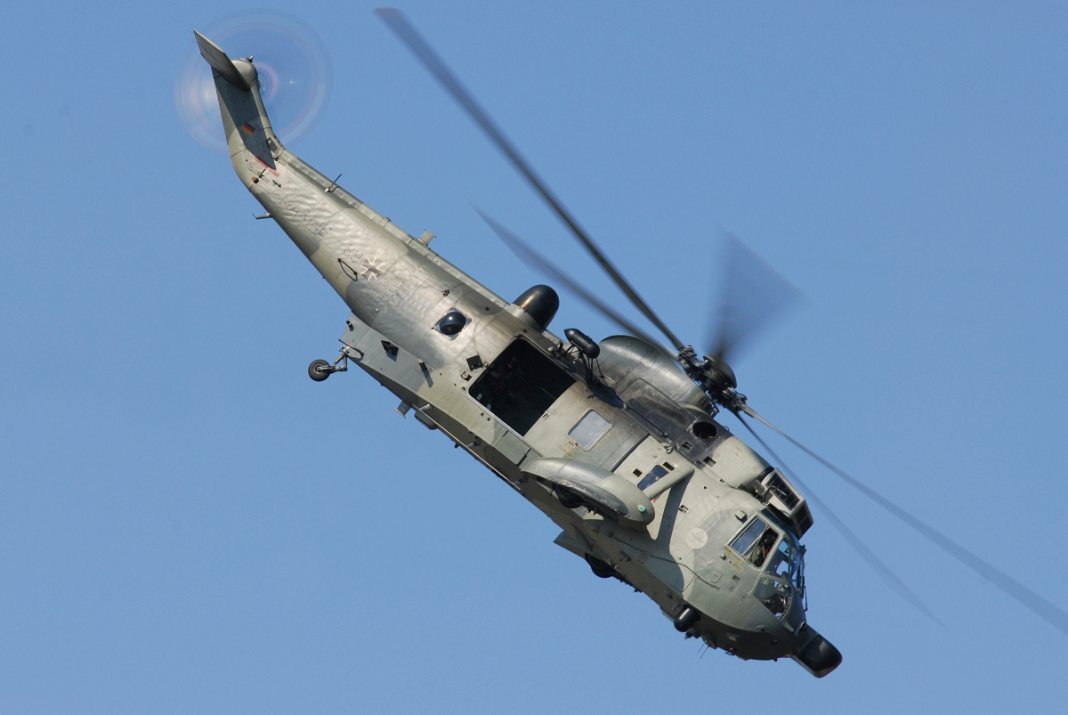 Sea King Vorführung beim Hafengeburtstag Hamburg